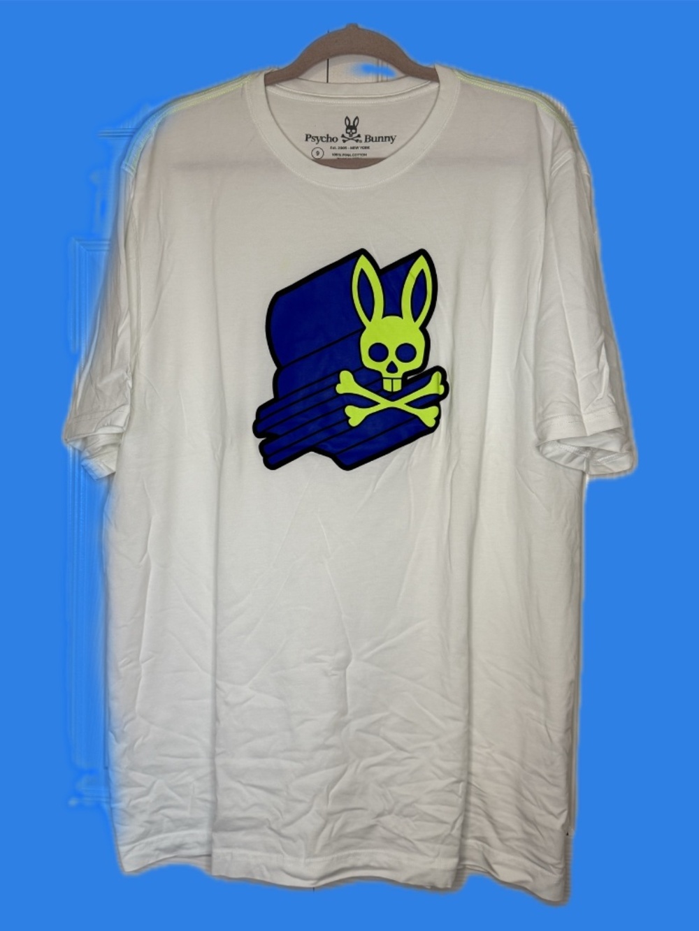 MENS PSYCHO BUNNY ASHER 3D BUNNY TEE